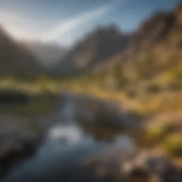 Panoramic view of Sawtooth Canyon