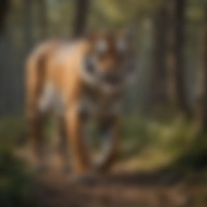 Majestic Tiger Roaming Freely Magnificent tiger in its natural habitat