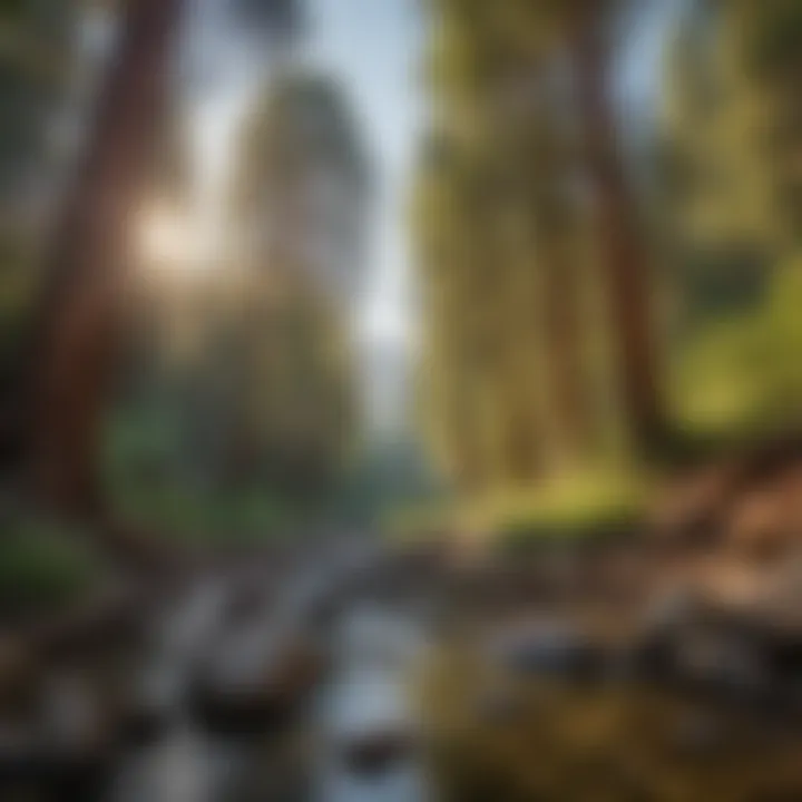 Kings Canyon: A Serene Natural Haven A serene landscape view of Kings Canyon with lush greenery