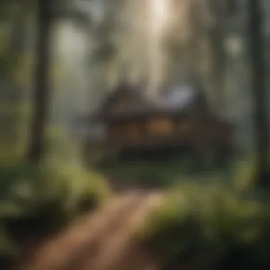 A serene natural habitat home to various wildlife