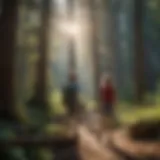 Children Engaged in Outdoor Adventure