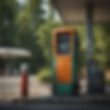 Fuel pump at a gas station