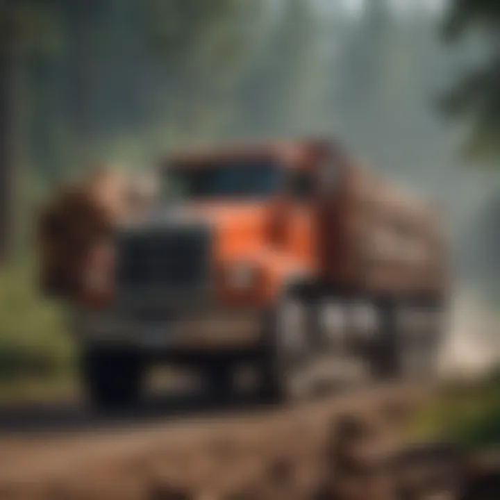 Advanced Logging Truck for Sustainable Forestry Practices Small-scale logging truck carrying logs