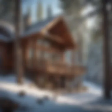 Ski Lodge Retreat A cozy lodge offering rest and refreshments for skiers