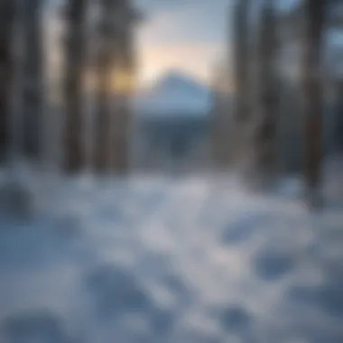 Scenic view of snow-covered Mt. Hood under a clear blue sky