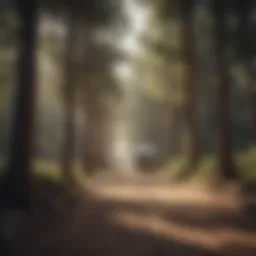 Serene view of Soledad Campground surrounded by towering trees