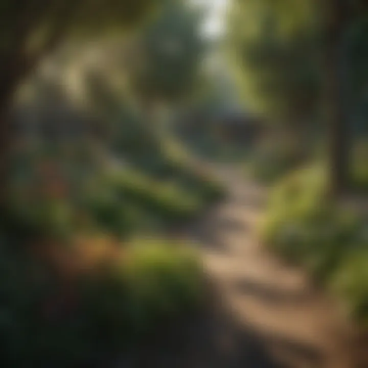 Urban Landscaping for Songbird Attraction An urban garden designed specifically to attract songbirds with native plants and natural features.