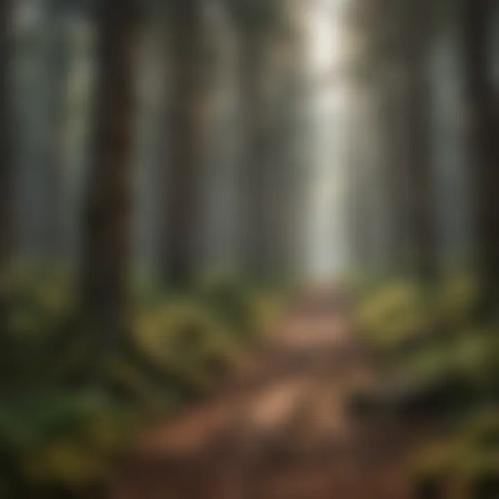 Visual representation of Geographic Information Systems in forestry.