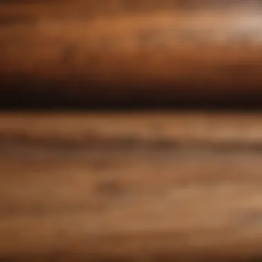 Comparison of wood before and after structural stain treatment