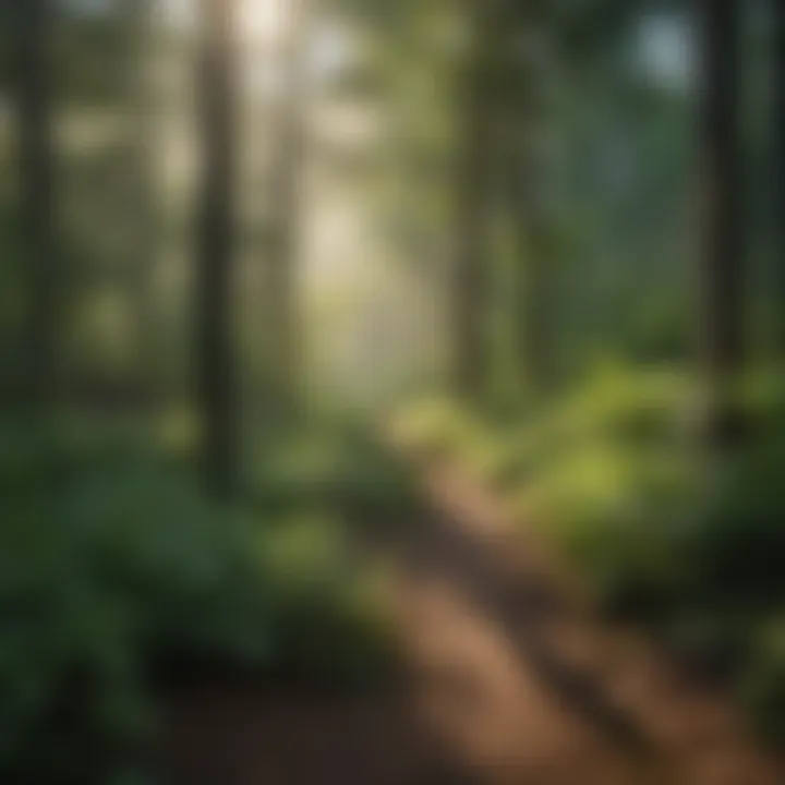 Lush greenery and diverse flora in a Minnesota state forest