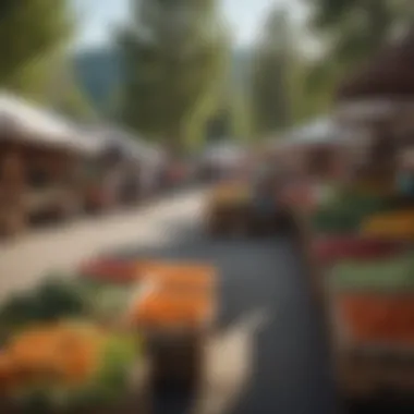 Local farmers market showcasing fresh produce and artisan goods