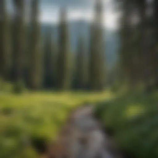 Scenic view of Vail Ski Resort in summer with lush green landscapes