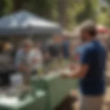 Vibrant summer job fair in Santa Maria showcasing various local employers.