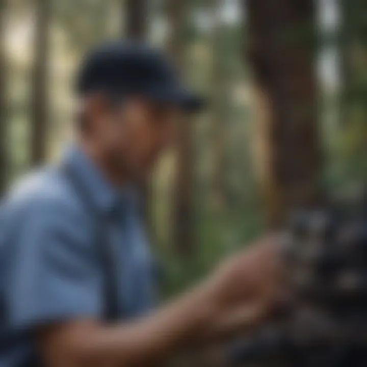 Technician performing intricate diagnostics