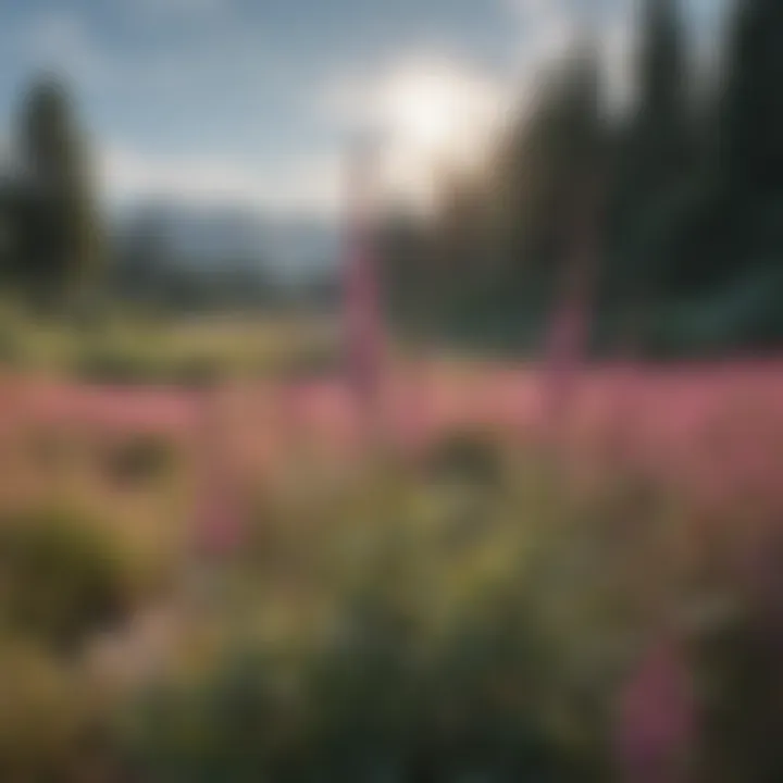 Wildlife interacting harmoniously with the Apex Pink Meadow Sage