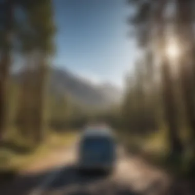 Camper van parked in a scenic Nevada location