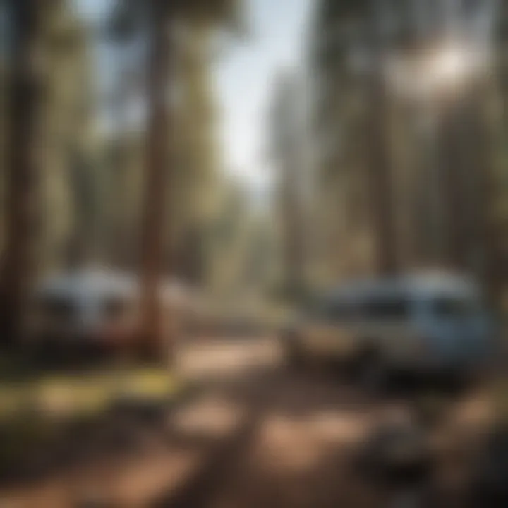 Remote campsite nestled among Nevada's natural beauty