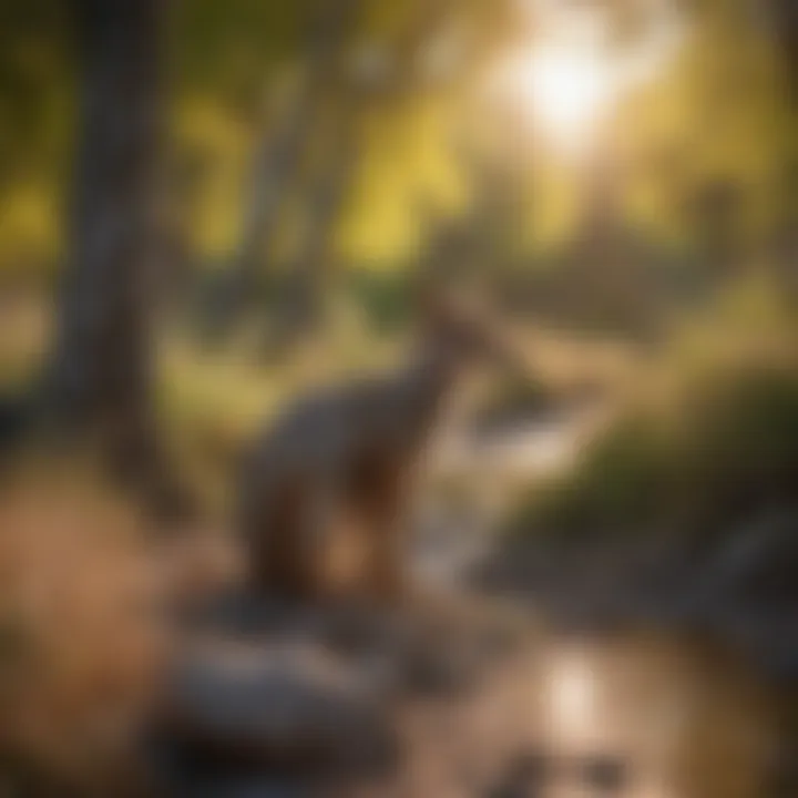 Wildlife thriving in a cottonwood habitat, illustrating ecological benefits