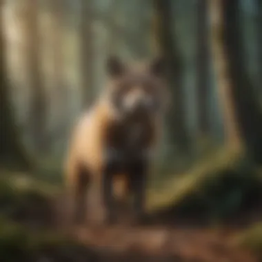 Wildlife in Protected Habitat Wildlife thriving in a protected forest habitat