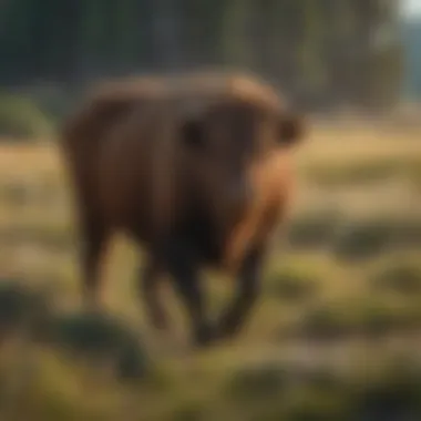 Wildlife grazing peacefully in a lush Montana meadow