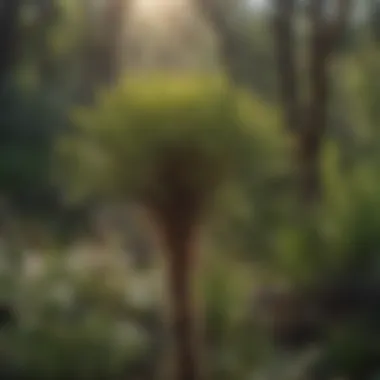 Close-up of endemic plant species thriving in the Florida scrub