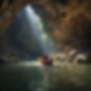 Kayaking adventure in the magnificent cave system of Kentucky