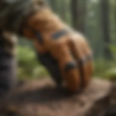 Illustration of proper glove fit for maximum protection