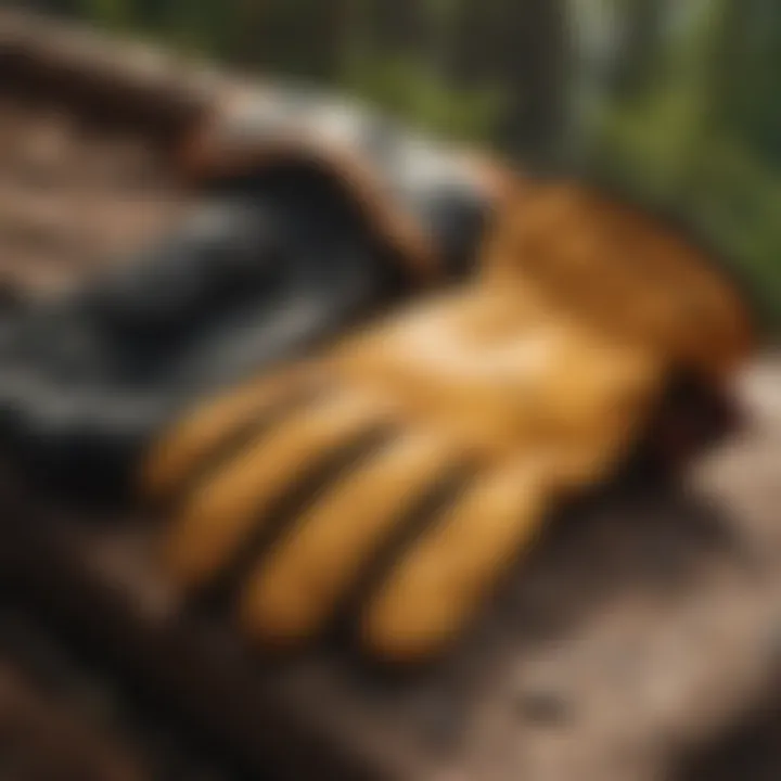 Variety of safety gloves showcasing different protective features