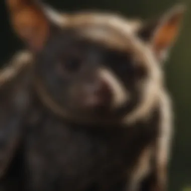 An illustration highlighting the biological features of the Indiana bat.