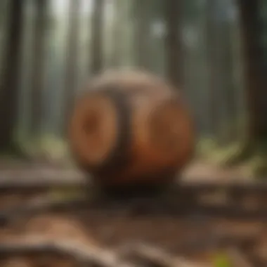 The Impact of Environmental Stress on Trees A healthy tree felled by environmental stressors