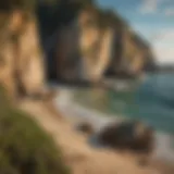 Verdant coastal cliffs at Monterey National Park