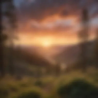Breathtaking sunrise illuminating the Black Hills region