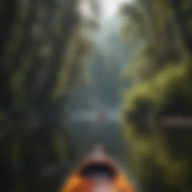 Kayakers navigating the tranquil waters of Merced