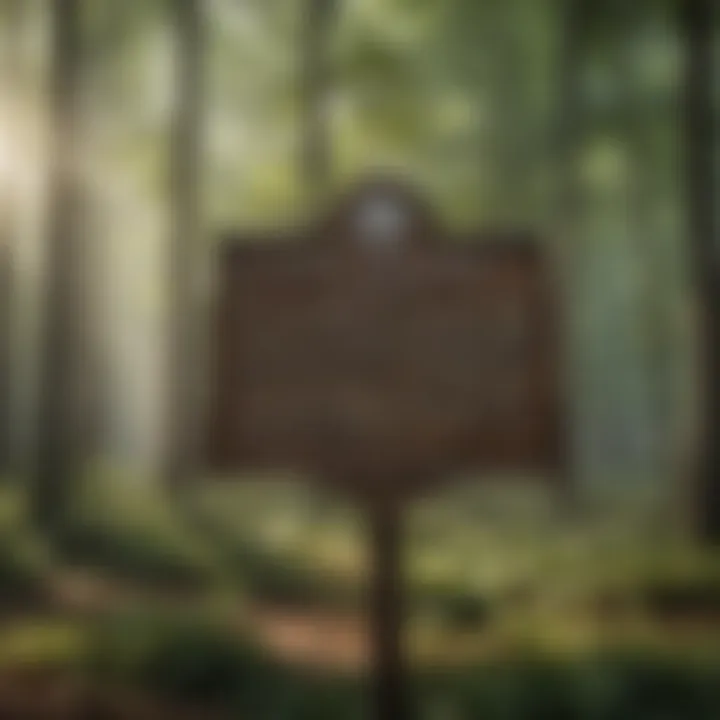 A historical sign detailing the origins of Camp Hickory