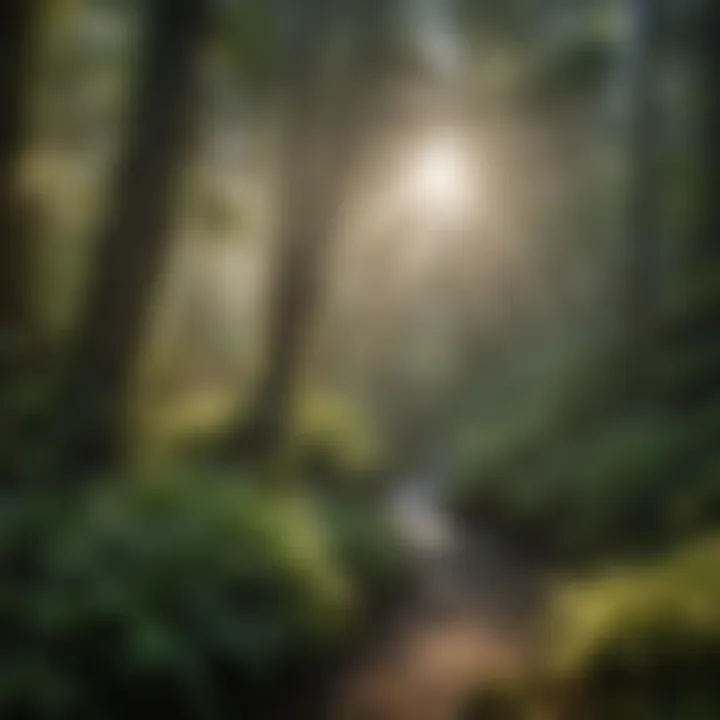 Lush Vegetation Along the Trail Lush greenery surrounding the Sol Duc Falls Nature Trail