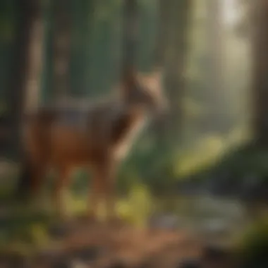 Wildlife observation at the campground with diverse species