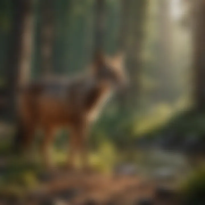 Wildlife observation at the campground with diverse species