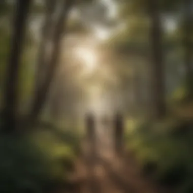 Hikers enjoying the breathtaking landscape of a nature reserve