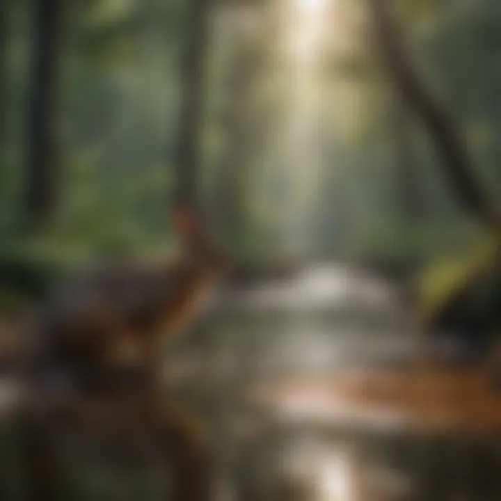 Wildlife spotted in a Virginia wilderness campground, highlighting local ecology