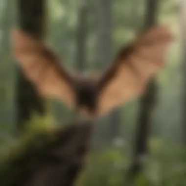 An illustration depicting conservation efforts for bats