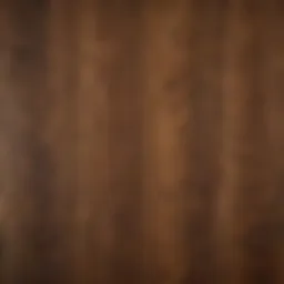 Unique grain patterns of American Black Walnut hardwood