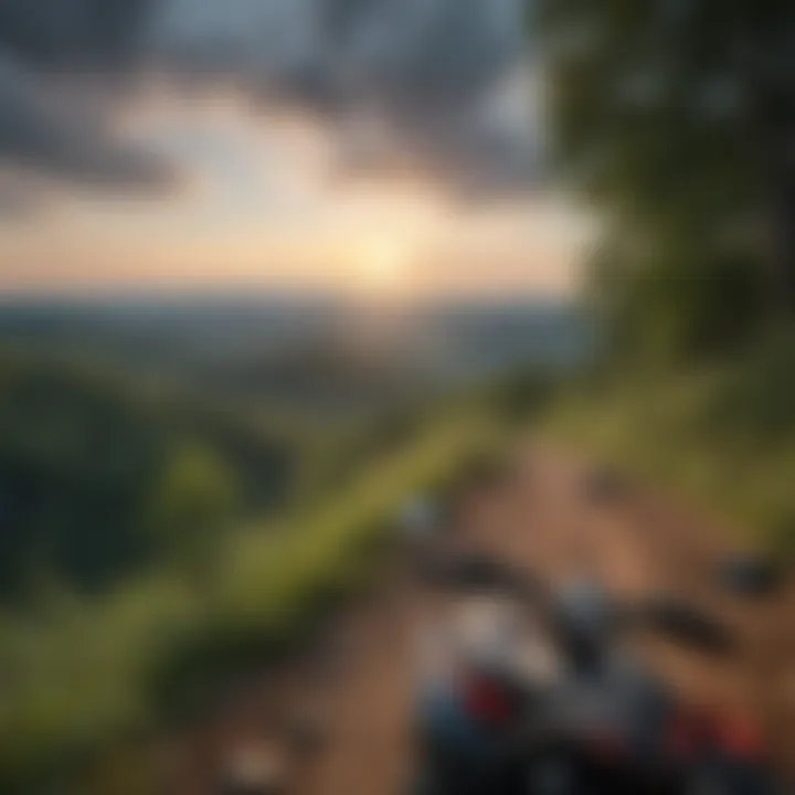 Scenic View of Asheville, NC from ATV Trail