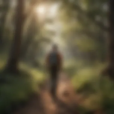 Hiker enjoying the scenic landscape of Texas