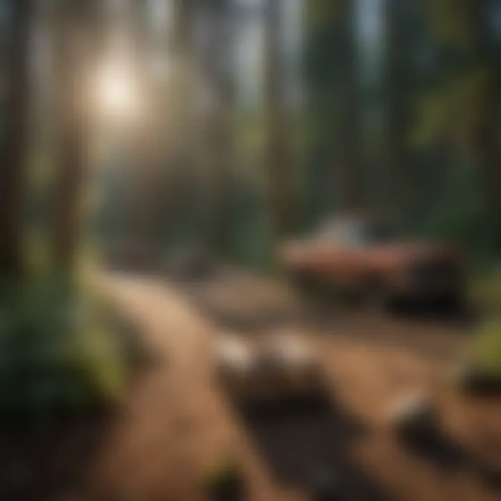 Recreation in Nature's Embrace Visitors engaging in recreational activities at Tillicum Campground