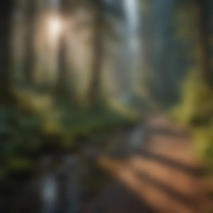 Serenity at Tillicum Campground Tranquil view of Tillicum Campground surrounded by lush forests