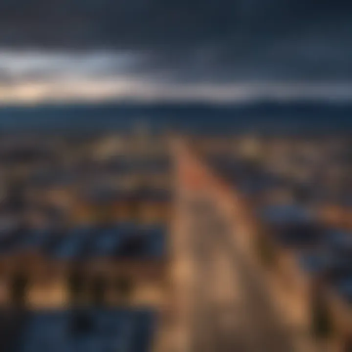 Nighttime skyline of Kalispell, Montana
