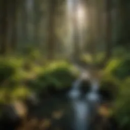 Scenic view of Umpqua Hot Springs surrounded by lush greenery
