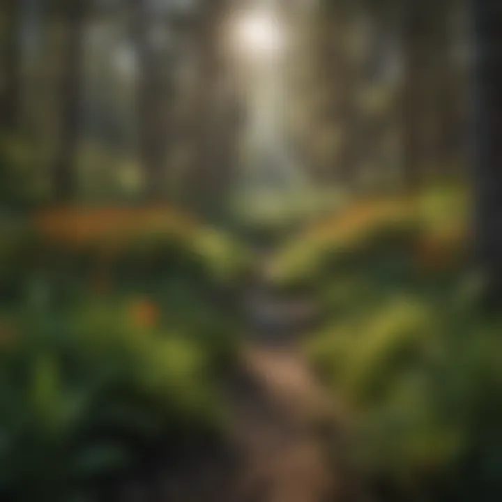 Close-up of diverse flora in Vallecito showcasing its ecological richness