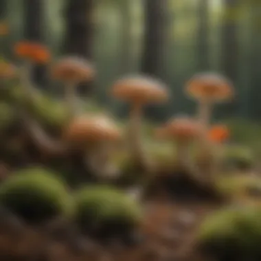 Assortment of different types of mushrooms