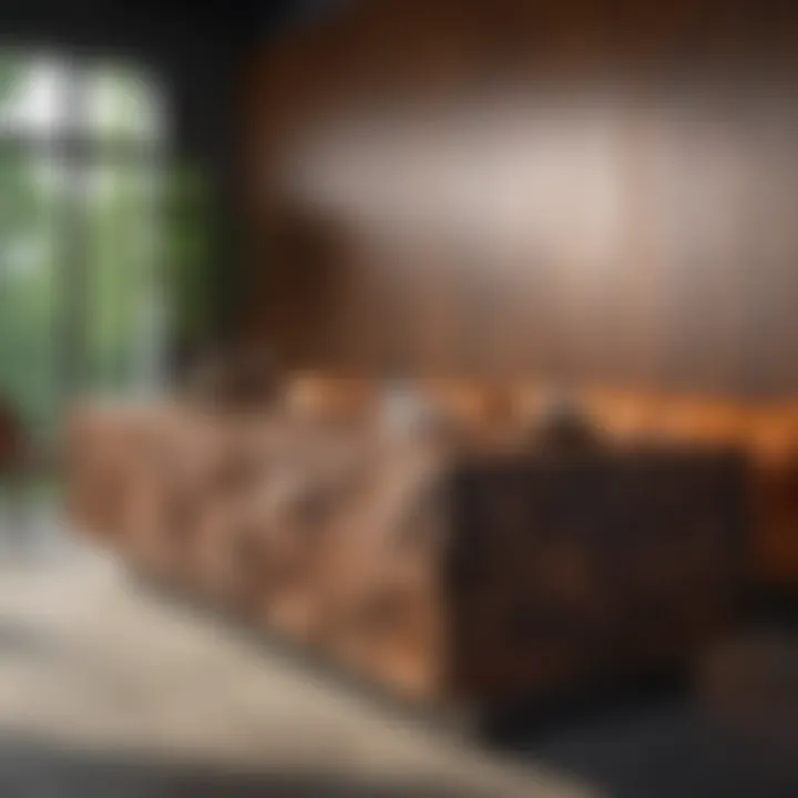 Commercial setting with versatile furniture panel applications